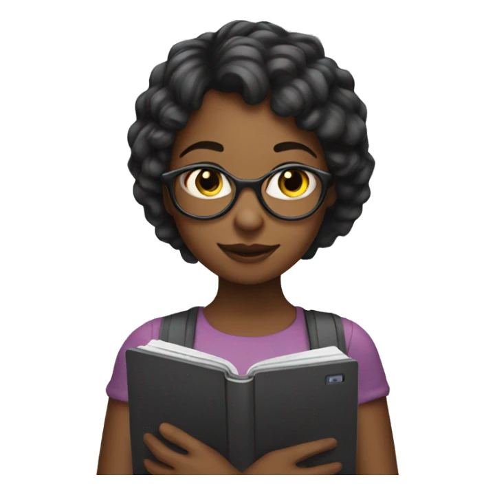 Girl with kindle sticker