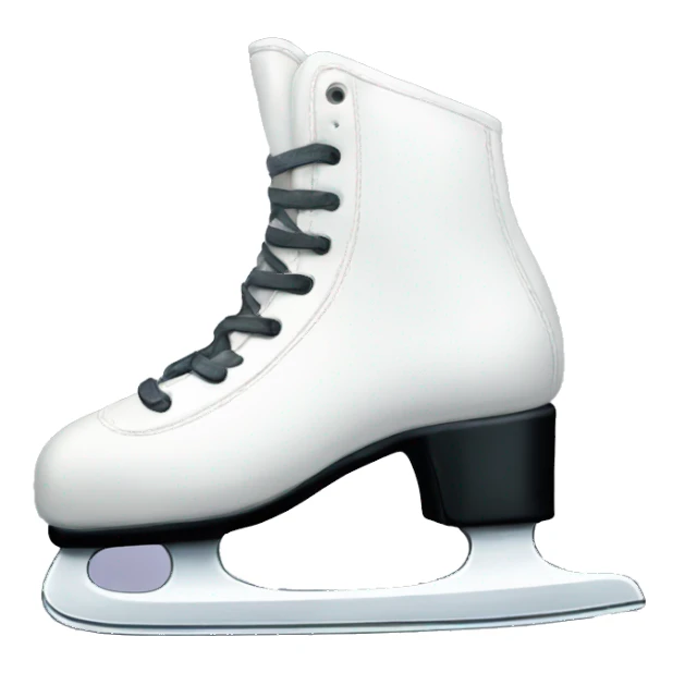 white ice skates sticker