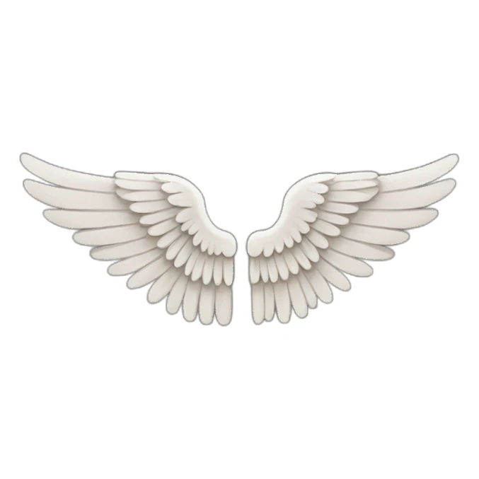 biblical angel wing sticker