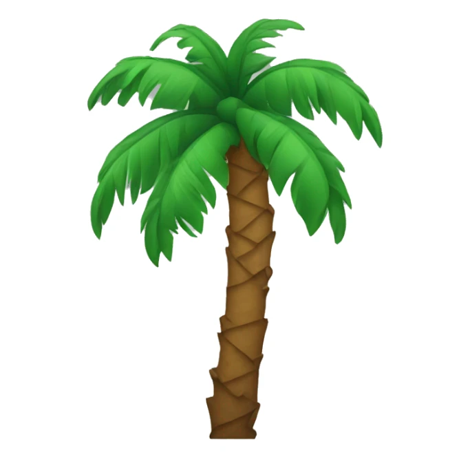 palm tree down horizontal sticker