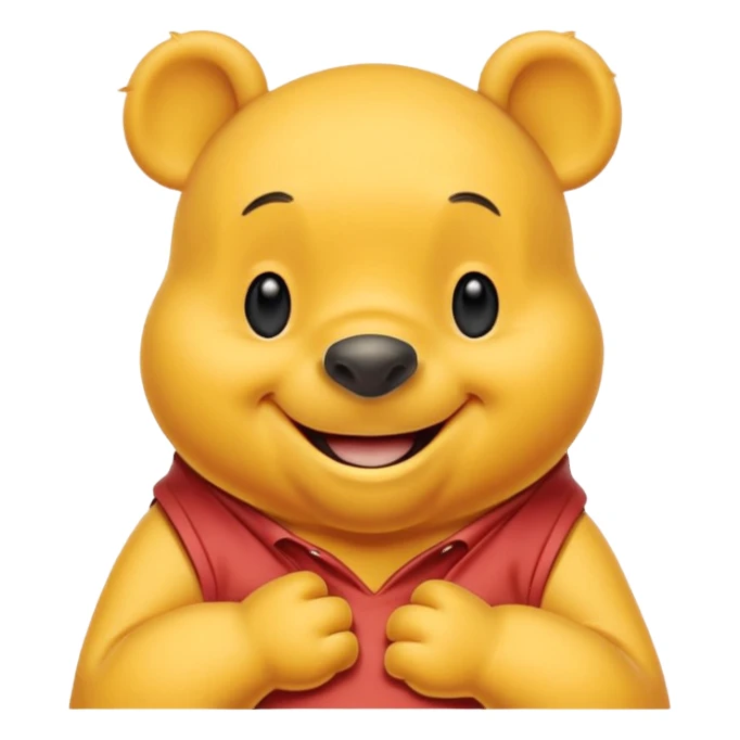 Make a Winnie the pooh emoji sticker