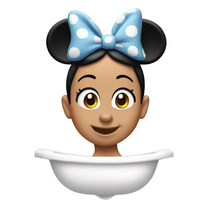 Minnie mouse bathroom  sticker