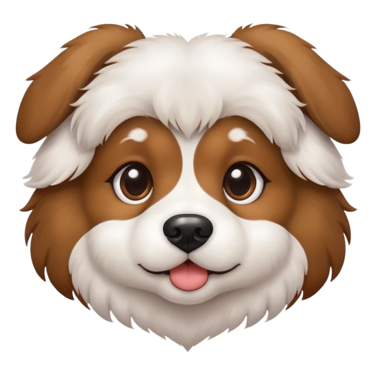 heart with a dog face sticker