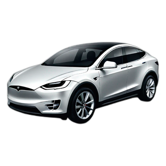 Elon musk with Tesla x model sticker