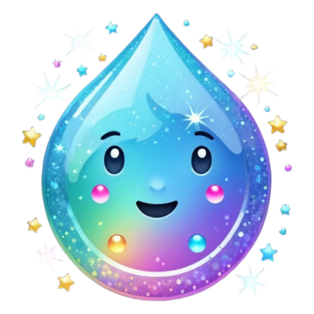 Sparkling glitter  sticker