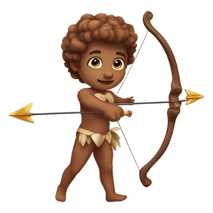 cupid’s bow and arrow sticker