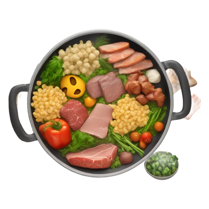 Food  in pan sticker