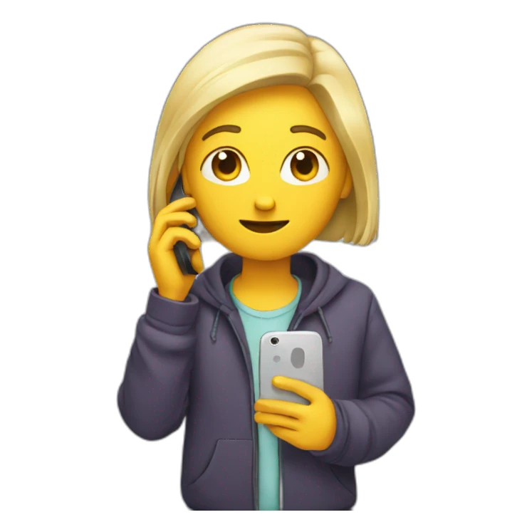 PERSON WITH PHONE sticker