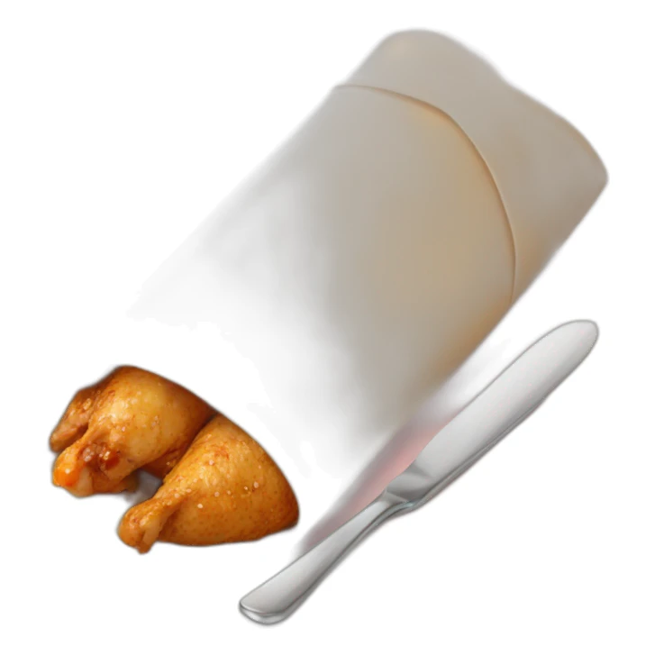 cutlery-and-chicken-wrap sticker