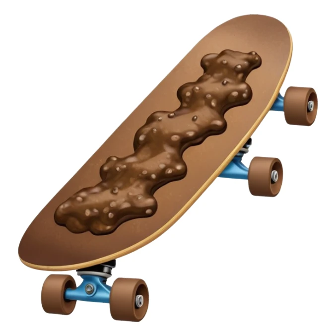 poop on skateboard sticker