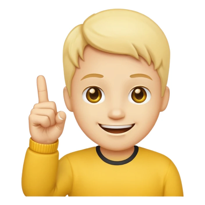 Smiling face with middle finger sticker