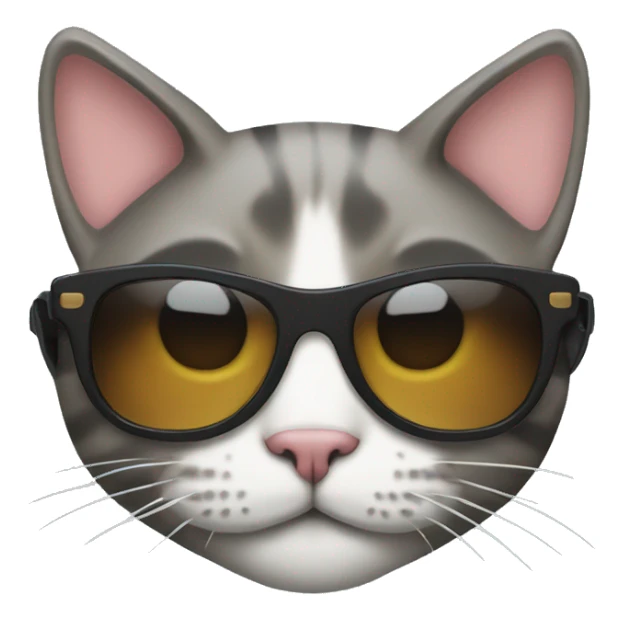 Cat with sunglasses sticker
