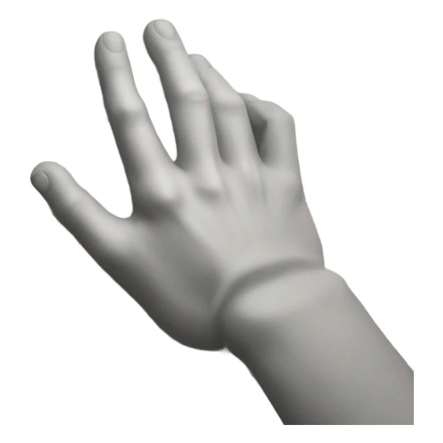 Hand rested on wall with head down in defeat sticker