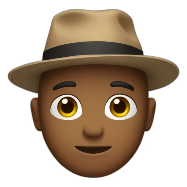 me with a hat sticker