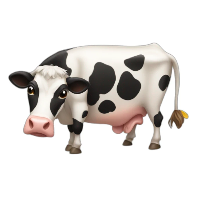 Cow fart sticker