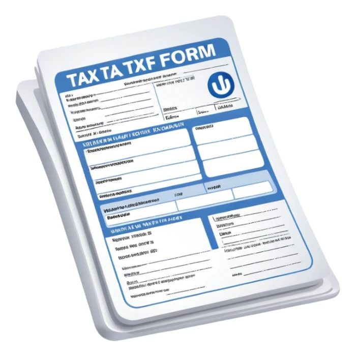 Icon for tax form sticker
