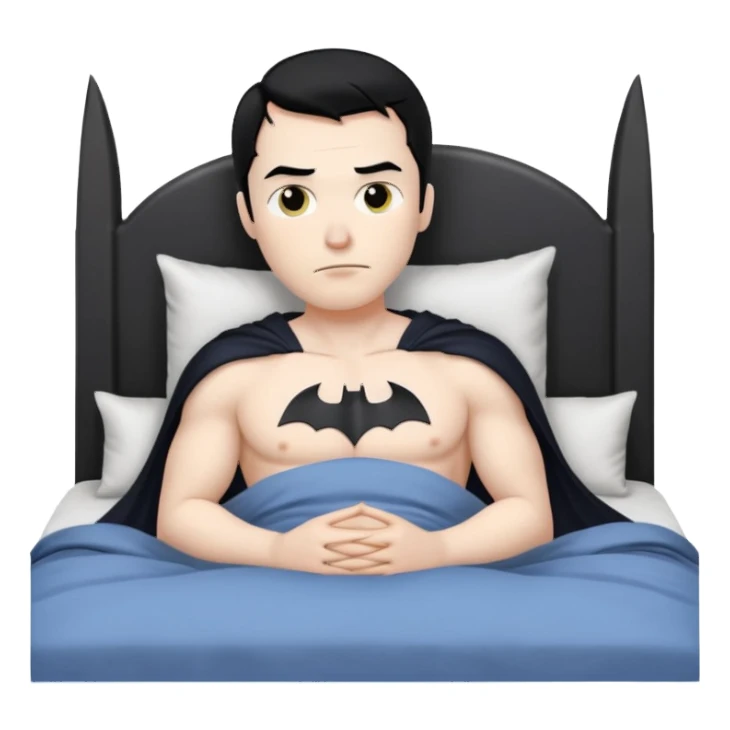 Batman in bed sticker