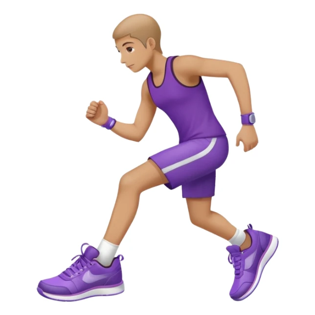 purple sneakers aerobic sticker
