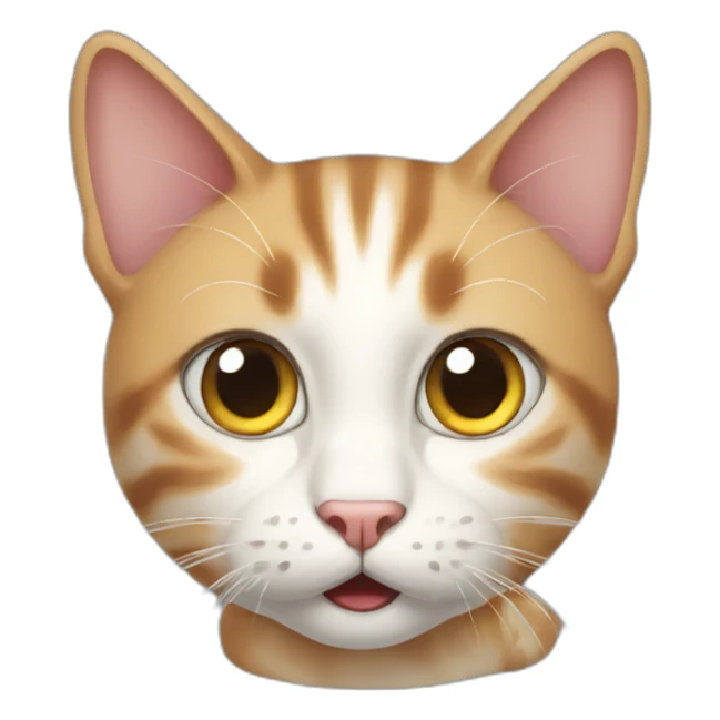 A cat very surprised sticker