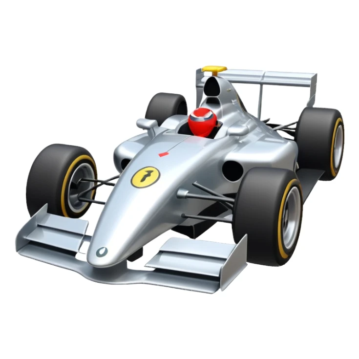 Un auto estilo formula uno sticker