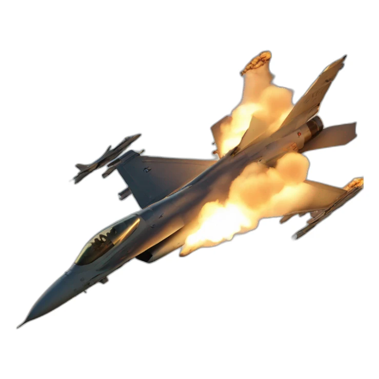 F16 launching aim-8x sticker