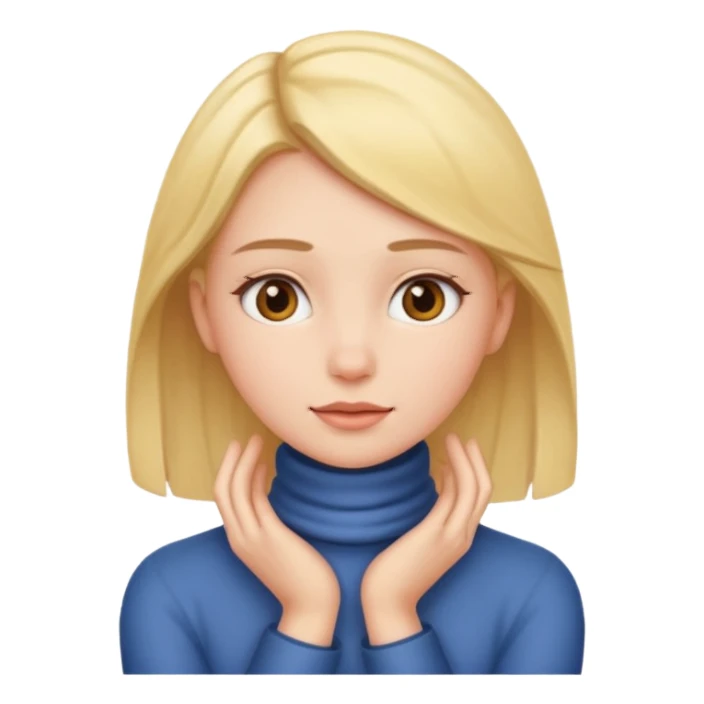 girl hands around neck sticker