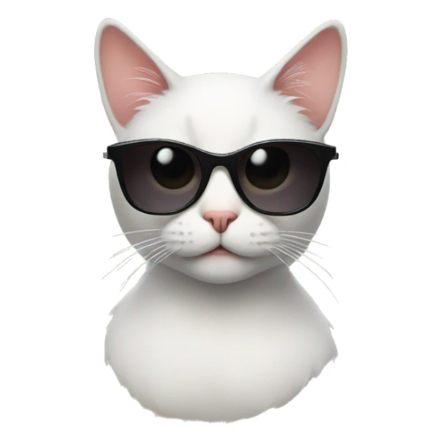Cat with sunglasses sticker