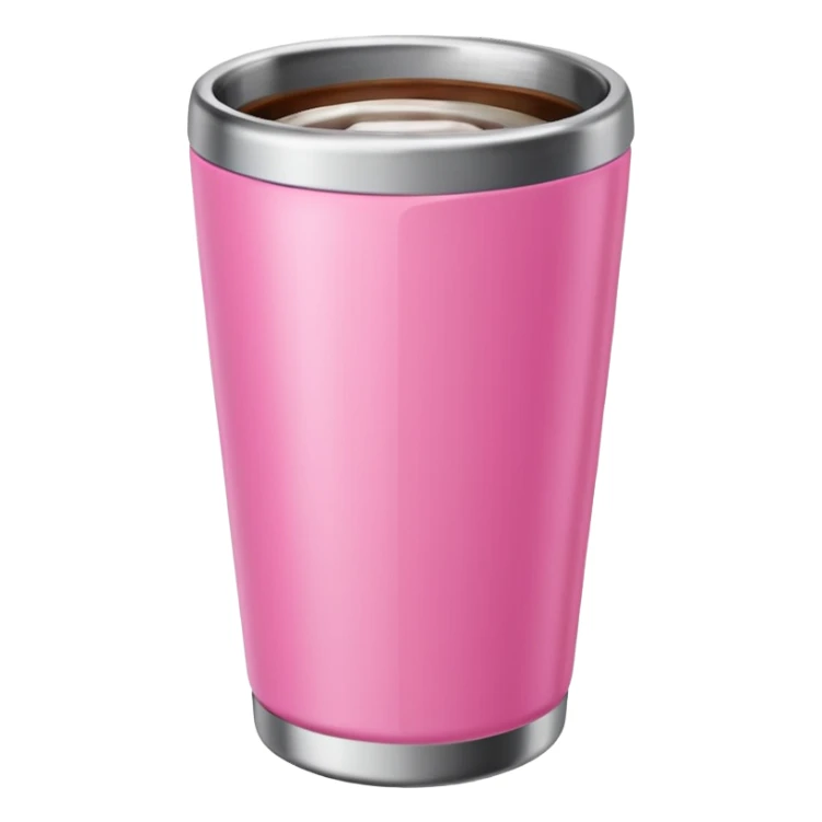 Pink tumbler cup sticker