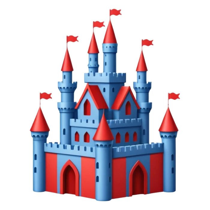 Playing cards castle sticker