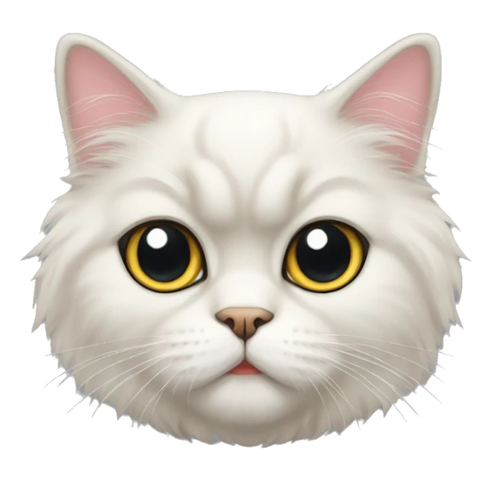 Cute persian cat sticker