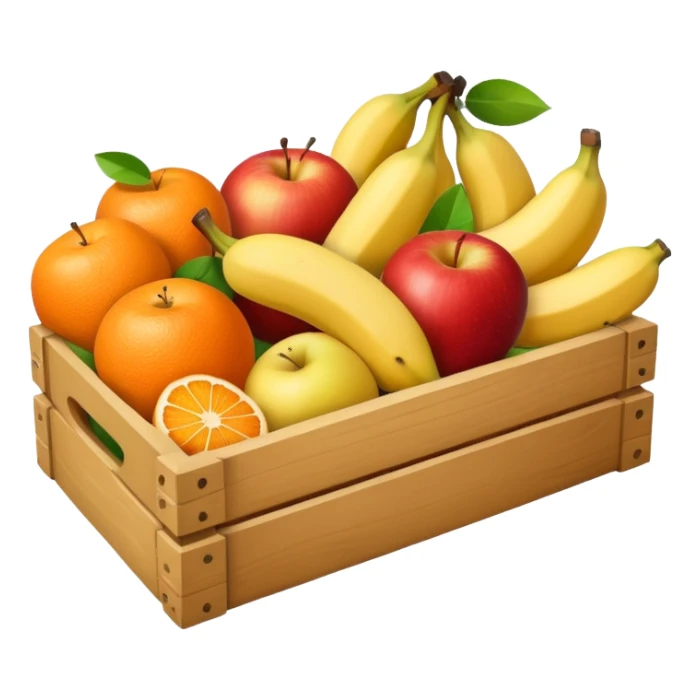 a fruit box and less fruits sticker