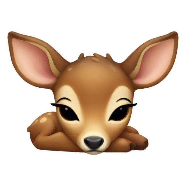 baby Deer sleeping sticker
