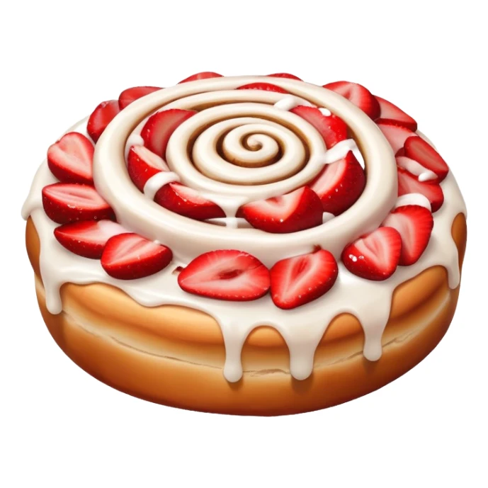 Strawberry cinnamon roll  sticker