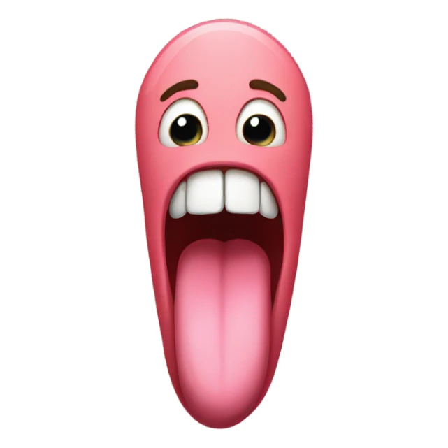 Long tongue  sticker
