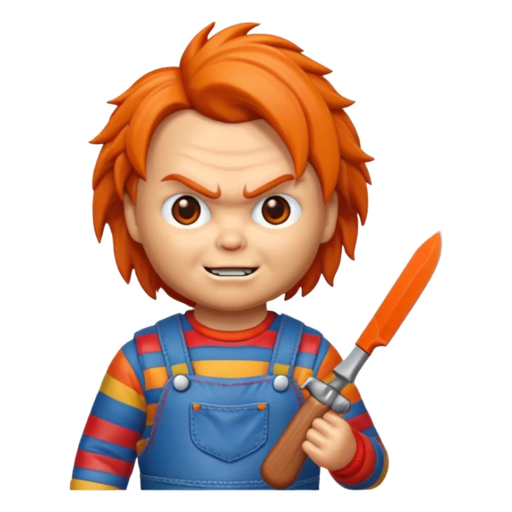 Un emojin de chuky sticker