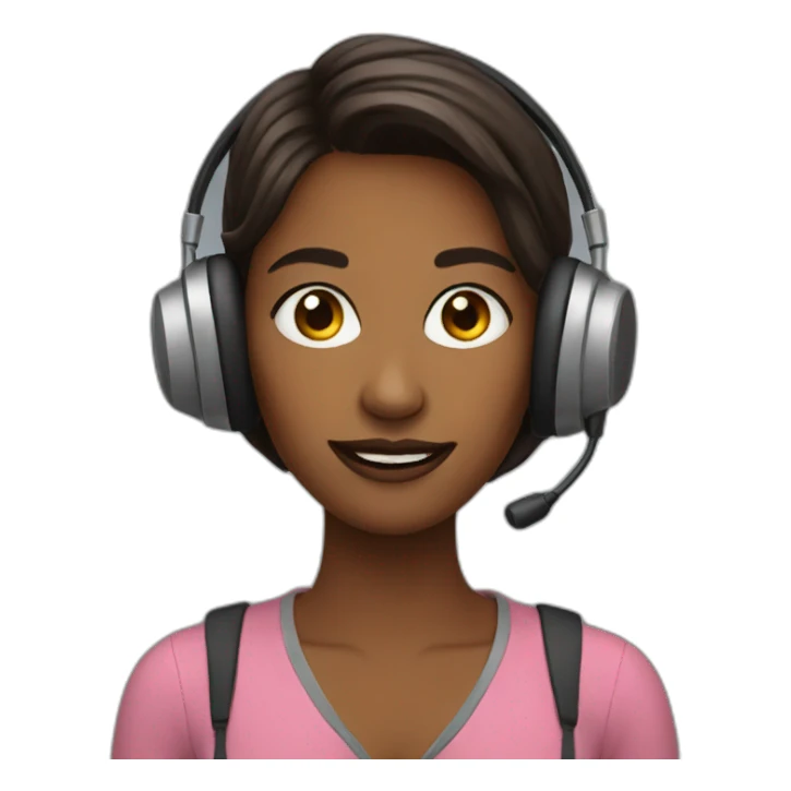 Podcast girl sticker