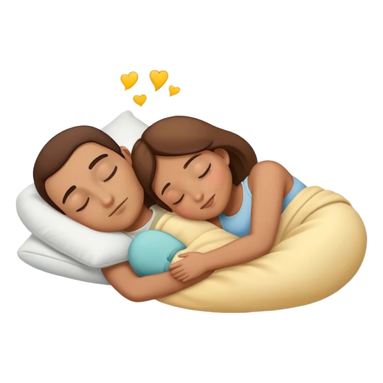 Men and women sleeping together sticker