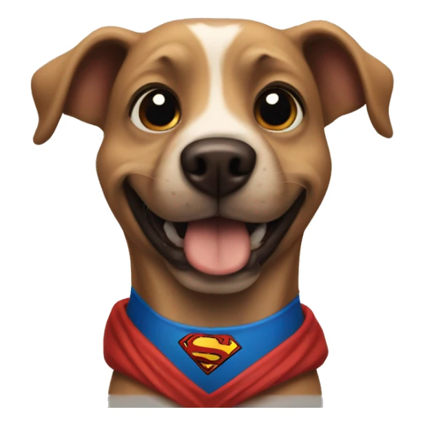 Dog superman sticker