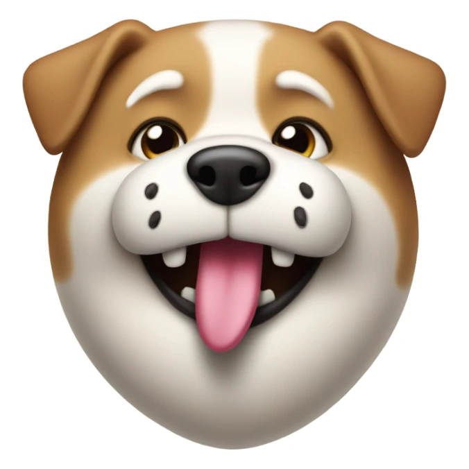 fat dog ice scream sticker