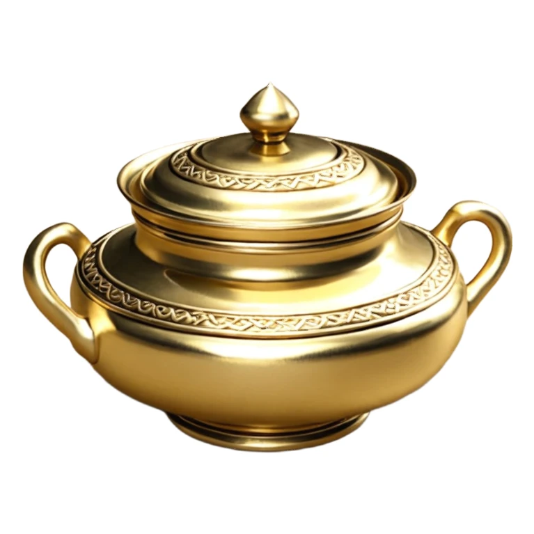 шкатулка золотая круглая драгоценность  sticker