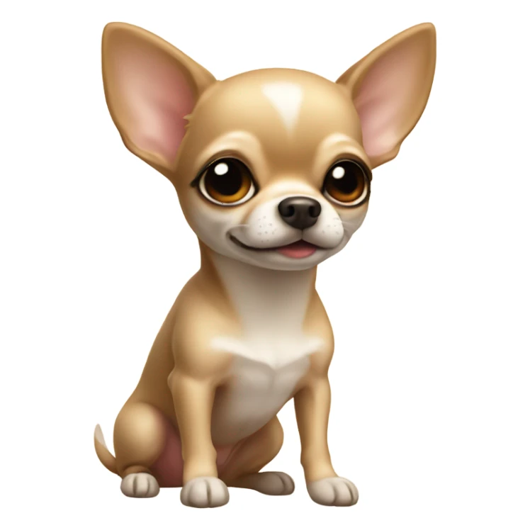 Cute beige chihuahua sticker