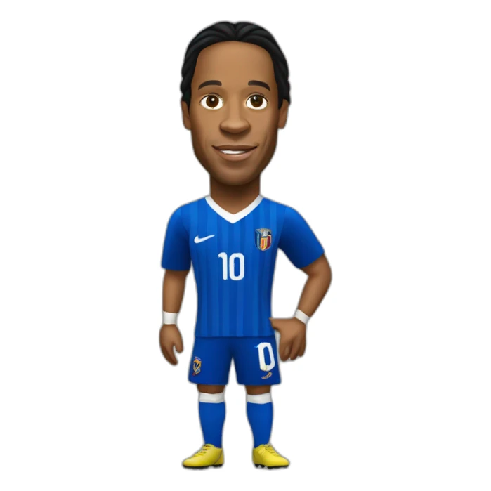 ronaldinho realistic football player sticker