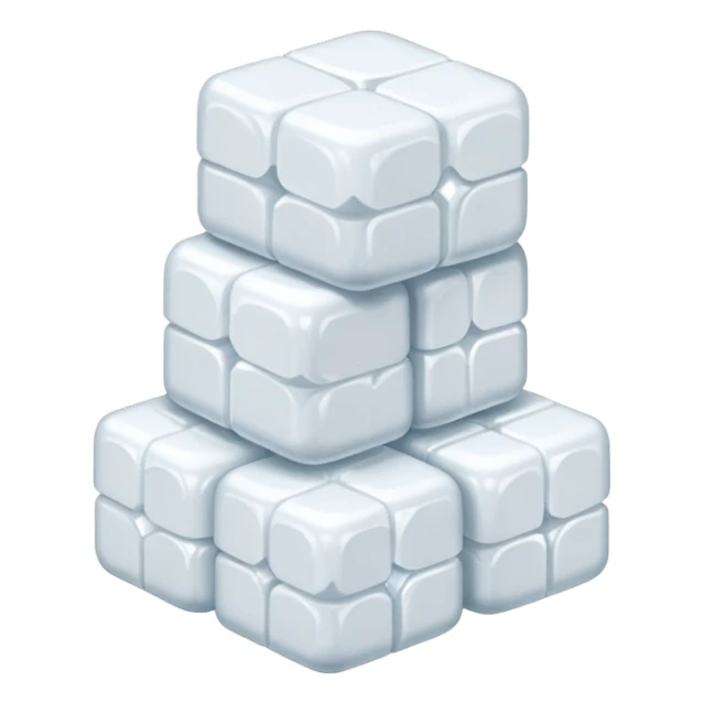 three sugar cubes sticker