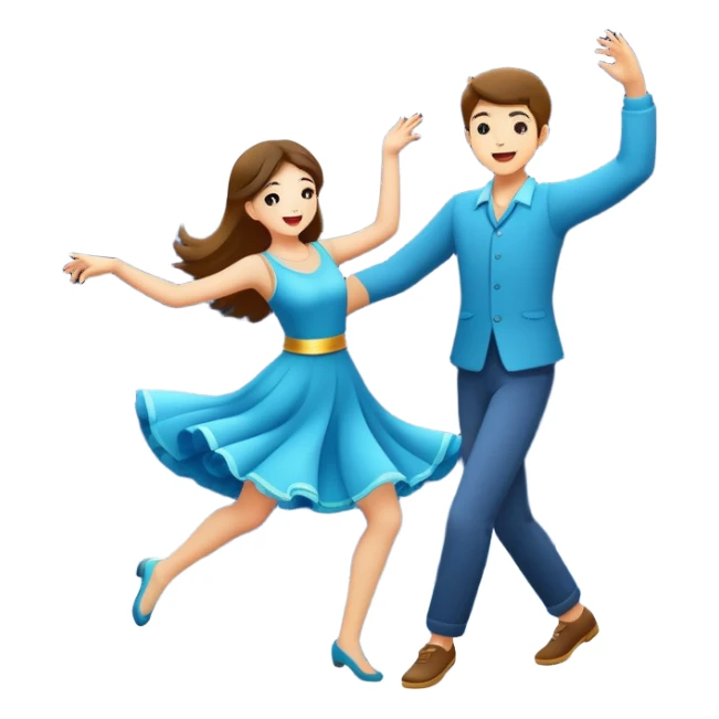 Dancing under the full moon sticker