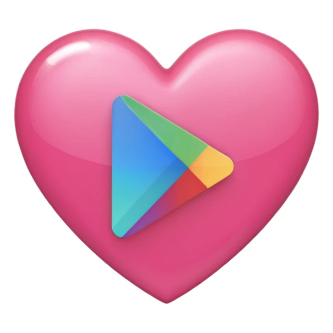pink girly google play store logo sticker