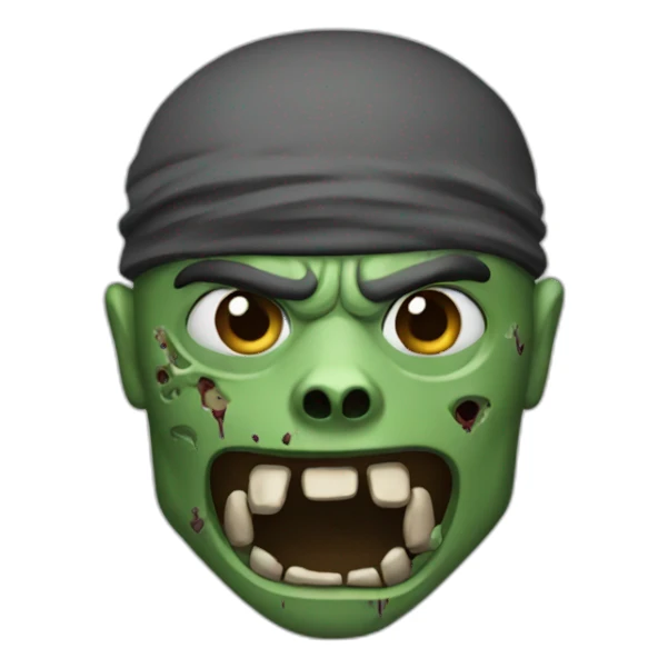 ninja zombie sticker