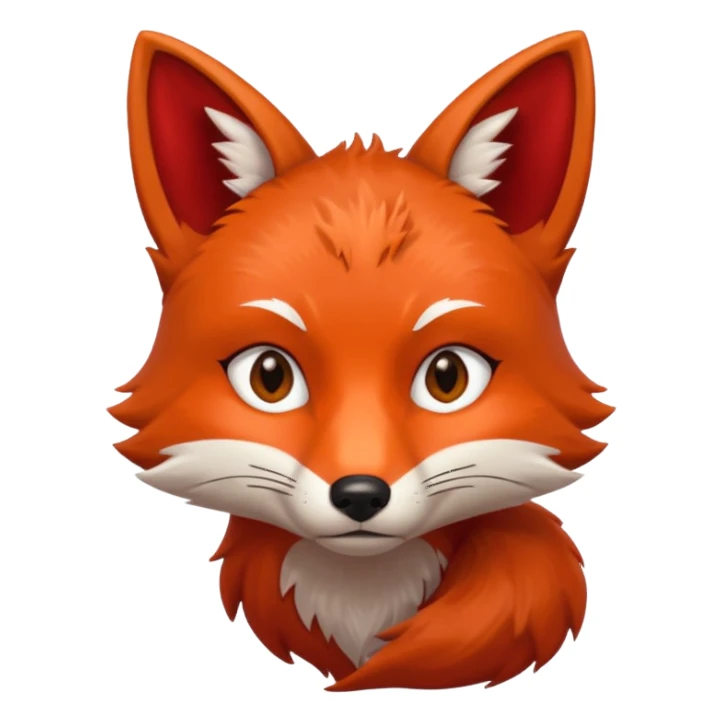 a fox who says no sticker