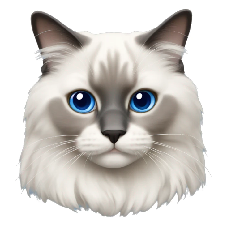 blue point ragdoll cat  sticker