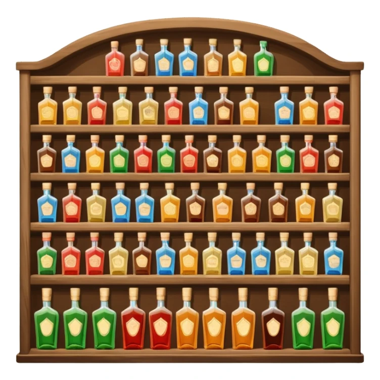 liquor store shelf sticker