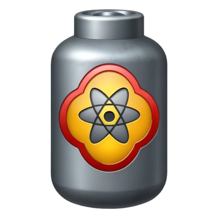 atom bomb, not an explosion the bomb itself sticker